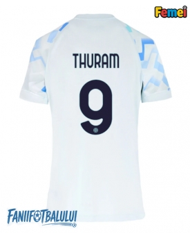 Inter Milan Marcus Thuram #9 Tricou Fotbal Replică 2025-26 Femei Deplasare